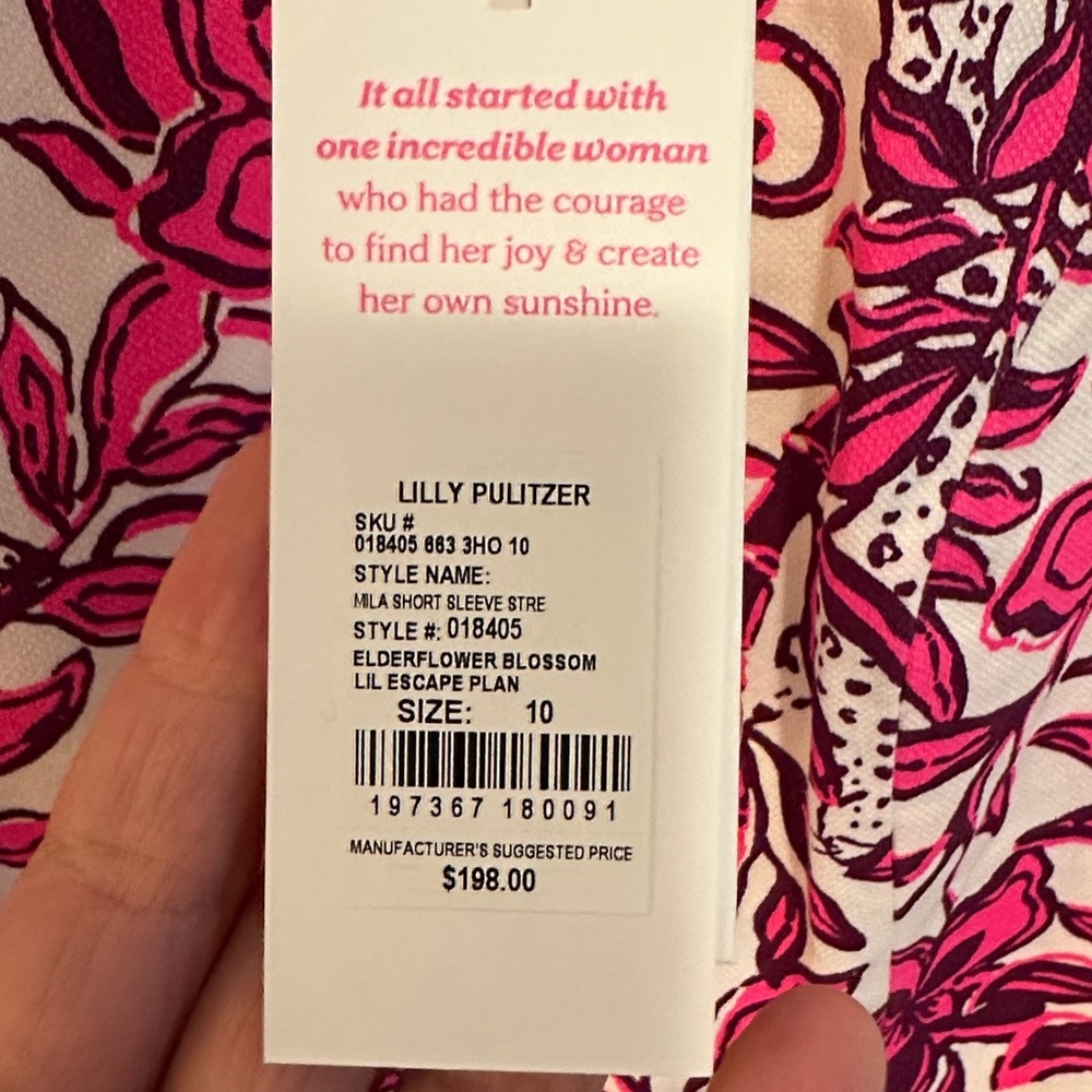Lilly Pulitzer Mila dress NWT sz 10 - Picture 3 of 8
